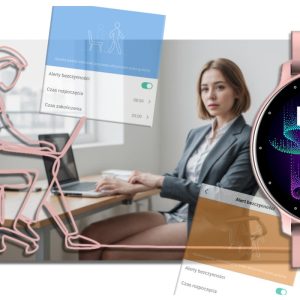 SMARTWATCH UNISEX GRAVITY GT1-1 - PULSOMETR, WŁASNE TARCZE (sg015a)