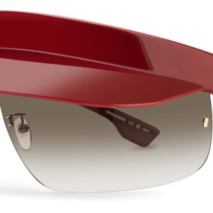 Okulary DSQUARED2 D2-0139-S-C9A. Okulary przeciwsłoneczne, Kolor czerwony. Mężczyzna.
