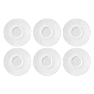 SELTMANN LIFE FASHION LUXURY WHITE Zestaw 6 spodków 16.5 cm