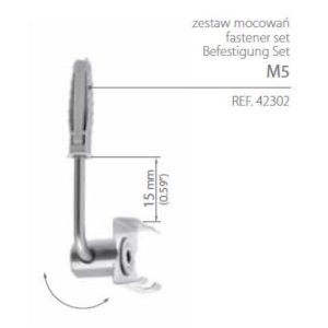 Zestaw mocowań (do muru, kamienia, betonu) - M5 - 42302 42302