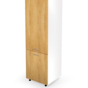 Szafka dolna wysoka biała / dąb miodowy mat 60 cm Vento