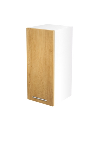 Szafka górna biała / dąb miodowy mat 30 cm Vento