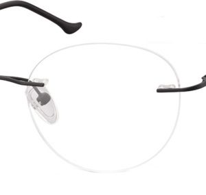 Bezramkowe Okulary Oprawki okrągłe korekcyjne Sunoptic 985 czarne