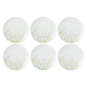 SELTMANN MEADOW GRASSES GREEN Zestaw 6 talerzy do sałatek 22.5 cm