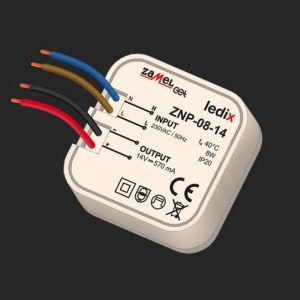 Zasilacz dopuszkowy 14 V DC / 8 W - ZNP-08-14