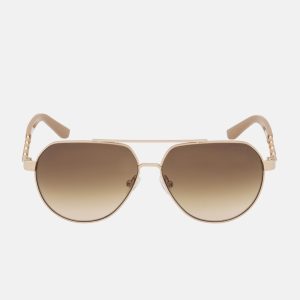 Okulary GUESS GF00033-5932E. Okulary przeciwsłoneczne, Kolor złoty. Kobieta.