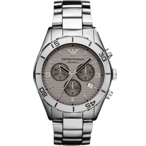 Zegarek ARMANI AR1462. Kwarcowy, Kolor szary. Mężczyzna.