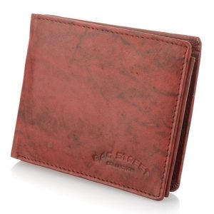 WIŚNIOWY MĘSKI SKÓRZANY PORTFEL 992C BAG STREET 553