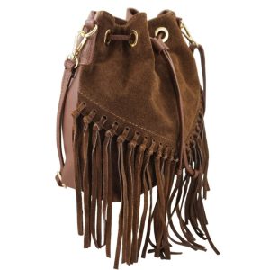 Torebka skórzana boho style - Brązowa