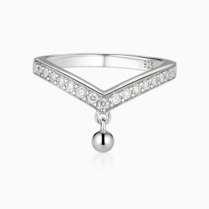 Biżuteria DIAMONFIRE 6118701082170. Pierścionek, Kolor szary. Kobieta.