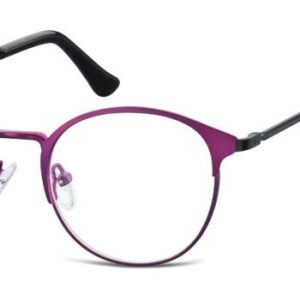 Oprawki okularowe Lenonki damskie stalowe Sunoptic 973G fioletowe