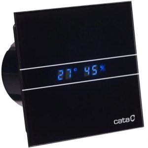 Wentylator łazienkowy CATA E 120 GTH czarny LED czujnik wilgotności timer