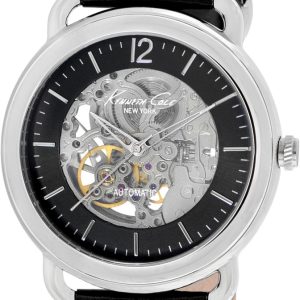 Zegarek KENNETH COLE IKC8017. Automatyczny, Kolor czarny srebrny. Mężczyzna.