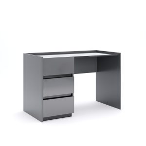 Biurko z szufladami antracyt / grafit mat 120 cm Teo
