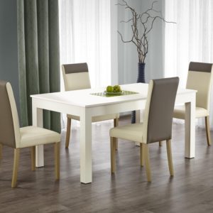 Stół rozkładany biały mat 160 - 300 x 90 cm Seweryn