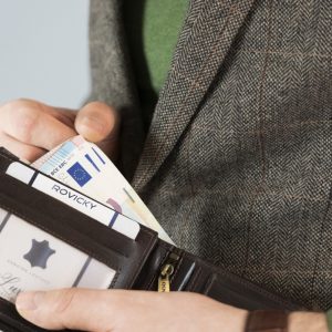 Skórzany męski portfel Rovicky N61-RVT RFID