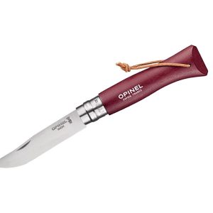 Opinel TRADIZIONE N°08 INOX BAROUDEUR "GRENAT" (002213)