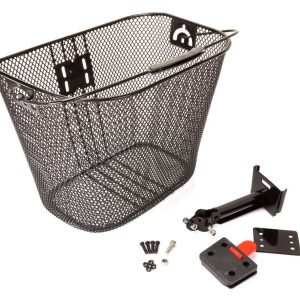 Koszyk na wspornik kier. HQ-205 metalowy/metalowy klip-wysięg/ 34x25x26 czarny - Oficjalny Sklep Romet
