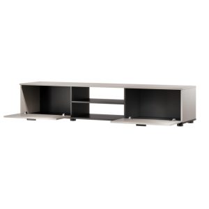 Szafka RTV kaszmir / czarna mat 180 cm Simple