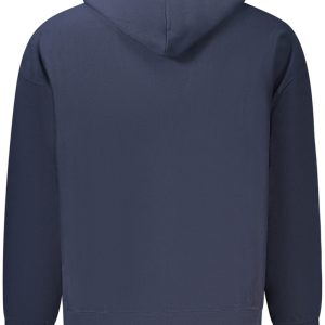 MĘSKA BLUZA Z ROZPINANYM NA ZAMEK CALVIN KLEIN W KOLORZE NIEBIESKIM