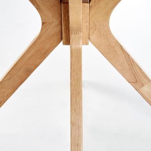 Stół okrągły dąb naturalny mat 120 cm Nicolas