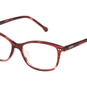 Okulary LOEWE VLW9575201GJ. Okulary, Kolor czerwony havana. Unisex.