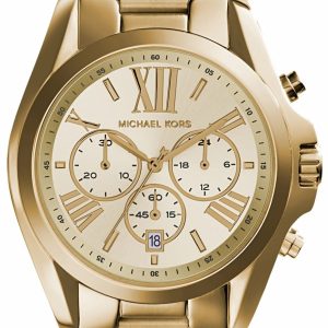 Damski Zegarek Michael Kors Bradshaw MK5605 – Lśniące Złoto i Chronograf