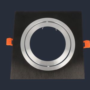 Oprawa aluminiowa AR111 kwadratowa ruchoma, czarny