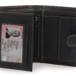 Portfel skórzany duży Wild Horse granatowy RFiD I42