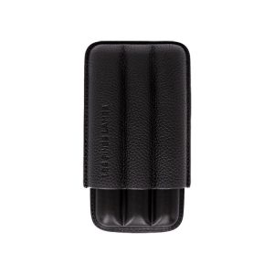 Les Fines Lames CIGAR CASE TRIO BLACK PEBBLE