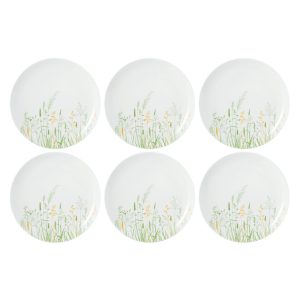 SELTMANN MEADOW GRASSES GREEN Zestaw 6 talerzy obiadowych 27.5 cm