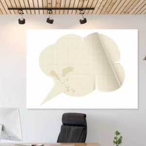 Tablica suchościeralna 146 papierowy dymek