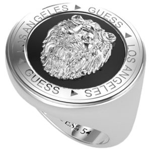 Biżuteria GUESS JMR01315JWS. Pierścionek, Kolor szary. Mężczyzna.