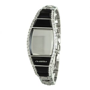 Zegarek CHRONOTECH CT7122LS-03M. Kwarcowy, Kolor czarny. Kobieta.