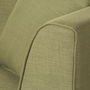 Sofa 3-osobowa tapicerowana oliwkowa Lily