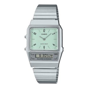 Zegarek CASIO AQ-800E-3AEF. Kwarcowy, Kolor zielony. Unisex.
