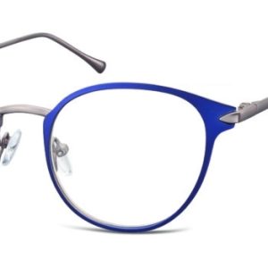 Oprawki okularowe kocie oczy damskie stalowe Sunoptic 940E granatowe