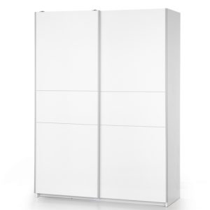 Szafa przesuwna biała połysk 153 x 210 cm Lima