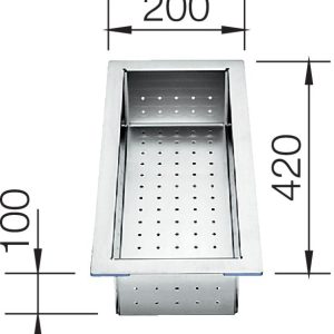 BLANCO Odsączarka stal nierdzewna, 420x200, [ZEROX, CLARON] Użyj kodu 23BLA06 i płać mniej
