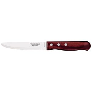 Tramontina POLYWOOD FSC CARNE JUMBO P/TONDA (Meat knife) CM.12,5 21115/075 Red