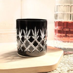 Crystal Julia Szklanki do whisky czarne 6 szt Ananas