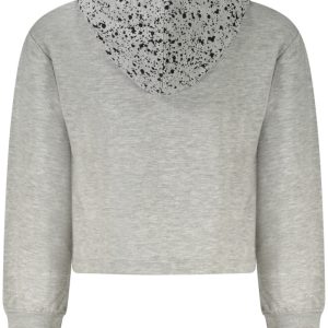 Bluza Nike z zamkiem błyskawicznym dla dziewcząt, szara