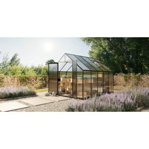 Szklarnia ogrodowa Eco Fusion, poliwęglan 4 mm, aluminium, czarna
