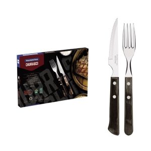 Tramontina POLYWOOD FSC SET POSATE CARNE/BBQ 12 PZ 21199/909 Brown