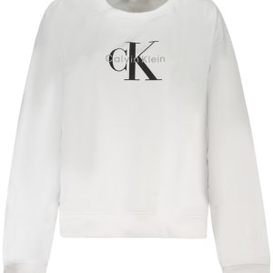 BLUZA DAMSKA CALVIN KLEIN Z ROZPINKĄ W KOLORZE BIAŁYM