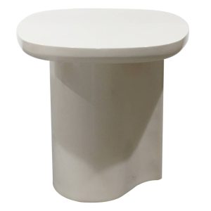 Stolik boczny Puro 50 cm, jasnobeżowy, glossy