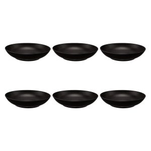 SELTMANN LIBERTY VELVET BLACK Zestaw 6 talerzy do zupy 21 cm
