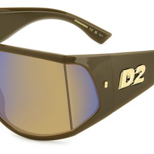 Okulary DSQUARED2 D2-0124-S-79U. Okulary przeciwsłoneczne, Kolor brązowy. Mężczyzna.