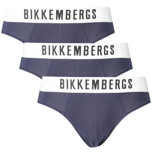 BIKKEMBERGS MĘSKIE NIEBIESKIE SLIPSY
