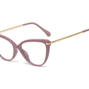 Okulary kocie do komputera damskie z filtrem BLUE Light zerówki 2563-3